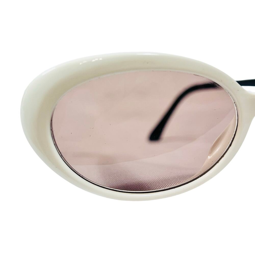 Black Flys Butter Fly Sunglasses Black White Frame Pink Lens USA New Vintage - Picture 6 of 12